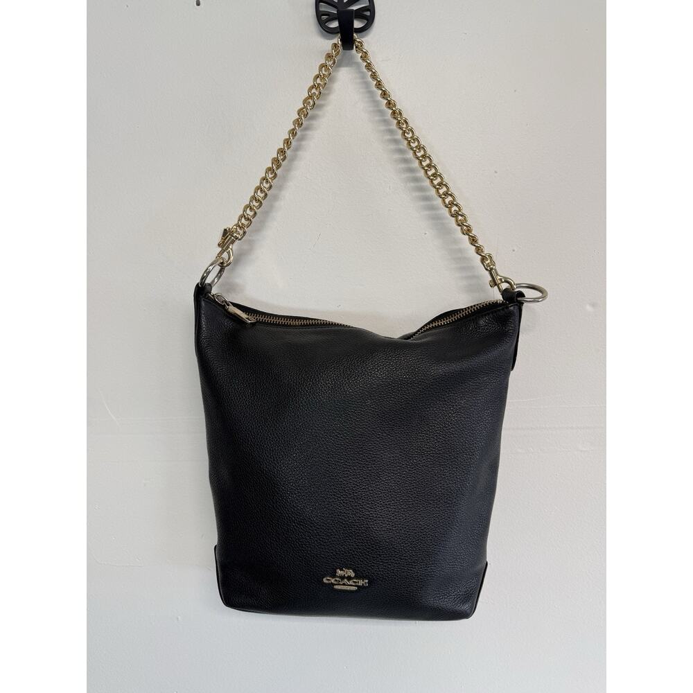 Coach Black And Gold Shoulder Bag